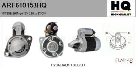 HQ ARF610153HQ - ARR NUEVO MITSUBISHI Type 12V 0,90kW 8T CW
