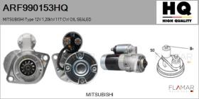 HQ ARF990153HQ - ARR NUEVO MITSUBISHI Type 12V 1,20kW 11T CW