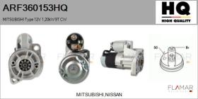 HQ ARF360153HQ - ARR NUEVO MITSUBISHI Type 12V 1,20kW 9T CW