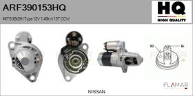 HQ ARF390153HQ - ARR NUEVO MITSUBISHI Type 12V 1,40kW 13T CCW