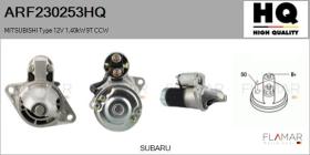 HQ ARF230253HQ - ARR NUEVO MITSUBISHI Type 12V 1,40kW 9T CCW