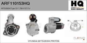 HQ ARF110153HQ - ARR NUEVO MITSUBISHI Type 12V 1,70kW 10T CW
