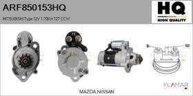 HQ ARF850153HQ - ARR NUEVO MITSUBISHI Type 12V 1,70kW 12T CCW