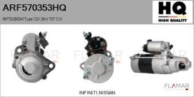 HQ ARF570353HQ - ARR NUEVO MITSUBISHI Type 12V 2,00kW 10T CW
