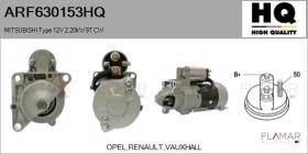 HQ ARF630153HQ - ARR NUEVO MITSUBISHI Type 12V 2,20kW 9T CW