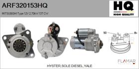 HQ ARF320153HQ - ARR NUEVO MITSUBISHI Type 12V 2,70kW 13T CW