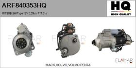 HQ ARF840353HQ - ARR NUEVO MITSUBISHI Type 12V 5,50kW 11T CW