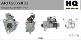 HQ ARF620653HQ - ARR NUEVO MITSUBISHI Type 24V 5,50kW 12T CW