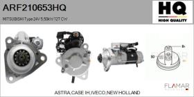HQ ARF210653HQ - ARR NUEVO MITSUBISHI Type 24V 5,50kW 12T CW