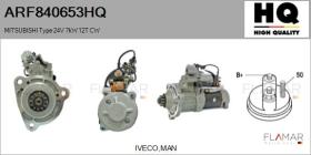 HQ ARF840653HQ - ARR NUEVO MITSUBISHI Type 24V 7,00kW 12T CW