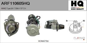 HQ ARF110605HQ - ARR NUEVO NIKKO Type 24V 7,50kW 13T CW