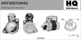 HQ ARF020154HQ - ARR NUEVO NISSAN Type 12V 0,70kW 8T CW