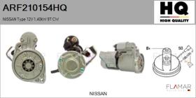 HQ ARF210154HQ - ARR NUEVO NISSAN Type 12V 1,40kW 9T CW