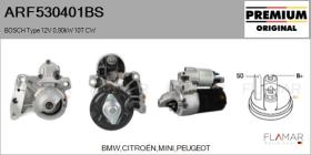 BOSCH ARF530401BS - ARR NUEVO ORIG. BOSCH Type 12V 0,90kW 10T CW