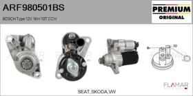 BOSCH ARF980501BS - ARR NUEVO ORIG. BOSCH Type 12V 1,00kW 10T CCW