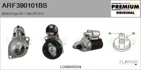 BOSCH ARF390101BS - ARR NUEVO ORIG. BOSCH Type 12V 1,10kW 9T CCW