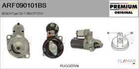 BOSCH ARF090101BS - ARR NUEVO ORIG. BOSCH Type 12V 1,10kW 9T CCW
