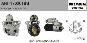 BOSCH ARF170201BS - ARR NUEVO ORIG. BOSCH Type 12V 1,10kW 9T CW