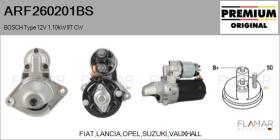 BOSCH ARF260201BS - ARR NUEVO ORIG. BOSCH Type 12V 1,10kW 9T CW