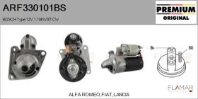 BOSCH ARF330101BS - ARR NUEVO ORIG. BOSCH Type 12V 1,10kW 9T CW