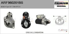 BOSCH ARF960201BS - ARR NUEVO ORIG. BOSCH Type 12V 1,10kW 9T CW