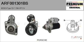 BOSCH ARF001301BS - ARR NUEVO ORIG. BOSCH Type 12V 1,10kW 9T CW