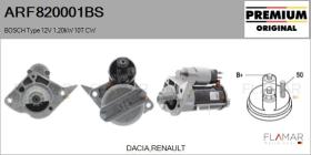 BOSCH ARF820001BS - ARR NUEVO ORIG. BOSCH Type 12V 1,20kW 10T CW