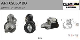 BOSCH ARF020501BS - ARR NUEVO ORIG. BOSCH Type 12V 1,20kW 10T CW