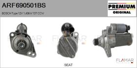 BOSCH ARF690501BS - ARR NUEVO ORIG. BOSCH Type 12V 1,40kW 13T CCW