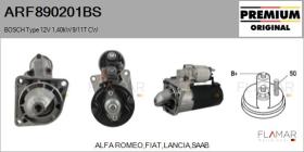 BOSCH ARF890201BS - ARR NUEVO ORIG. BOSCH Type 12V 1,40kW 9/11T CW