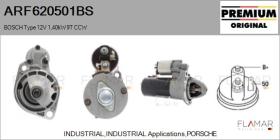 BOSCH ARF620501BS - ARR NUEVO ORIG. BOSCH Type 12V 1,40kW 9T CCW