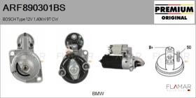 BOSCH ARF890301BS - ARR NUEVO ORIG. BOSCH Type 12V 1,40kW 9T CW