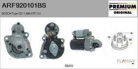 BOSCH ARF920101BS - ARR NUEVO ORIG. BOSCH Type 12V 1,40kW 9T CW