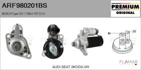BOSCH ARF980201BS - ARR NUEVO ORIG. BOSCH Type 12V 1,70kW 10T CCW