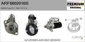 BOSCH ARF660201BS - ARR NUEVO ORIG. BOSCH Type 12V 1,70kW 10T CCW