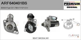 BOSCH ARF640401BS - ARR NUEVO ORIG. BOSCH Type 12V 1,70kW 11T CCW