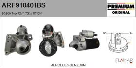 BOSCH ARF910401BS - ARR NUEVO ORIG. BOSCH Type 12V 1,70kW 11T CW