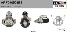BOSCH ARF040501BS - ARR NUEVO ORIG. BOSCH Type 12V 1,70kW 12T CW
