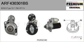 BOSCH ARF430301BS - ARR NUEVO ORIG. BOSCH Type 12V 1,70kW 9T CW