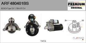 BOSCH ARF480401BS - ARR NUEVO ORIG. BOSCH Type 12V 1,70kW 9T CW