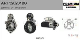BOSCH ARF320201BS - ARR NUEVO ORIG. BOSCH Type 12V 1,80kW 9/10T CW