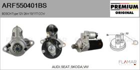 BOSCH ARF550401BS - ARR NUEVO ORIG. BOSCH Type 12V 2,00kW 10/11T CCW