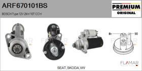 BOSCH ARF670101BS - ARR NUEVO ORIG. BOSCH Type 12V 2,00kW 10T CCW
