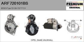 BOSCH ARF720101BS - ARR NUEVO ORIG. BOSCH Type 12V 2,00kW 10T CW