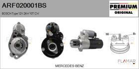 BOSCH ARF020001BS - ARR NUEVO ORIG. BOSCH Type 12V 2,00kW 10T CW