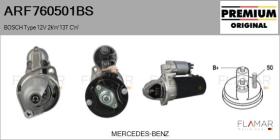 BOSCH ARF760501BS - ARR NUEVO ORIG. BOSCH Type 12V 2,00kW 13T CW