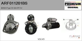 BOSCH ARF011201BS - ARR NUEVO ORIG. BOSCH Type 12V 2,00kW 9T CW