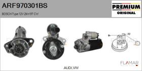 BOSCH ARF970301BS - ARR NUEVO ORIG. BOSCH Type 12V 2,00kW 9T CW