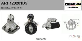 BOSCH ARF120201BS - ARR NUEVO ORIG. BOSCH Type 12V 2,00kW 9T CW