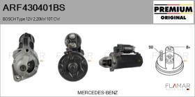 BOSCH ARF430401BS - ARR NUEVO ORIG. BOSCH Type 12V 2,20kW 10T CW